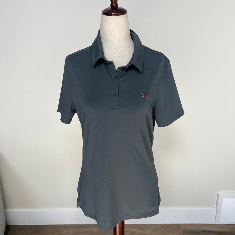 UNDER ARMOUR Women's Performance Golf Polo Shirt Size M In Grey